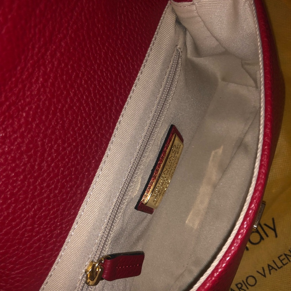 💯Valentino by Mario red carmin bag - Picture 3 of 6